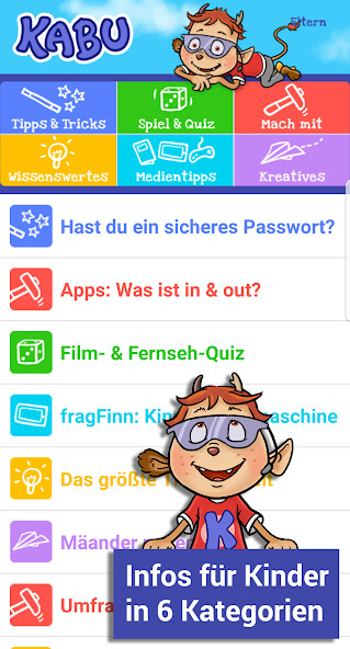 Run android online APK KABU - die Info-App fr Kinder from MyAndroid or emulate KABU - die Info-App fr Kinder using MyAndroid