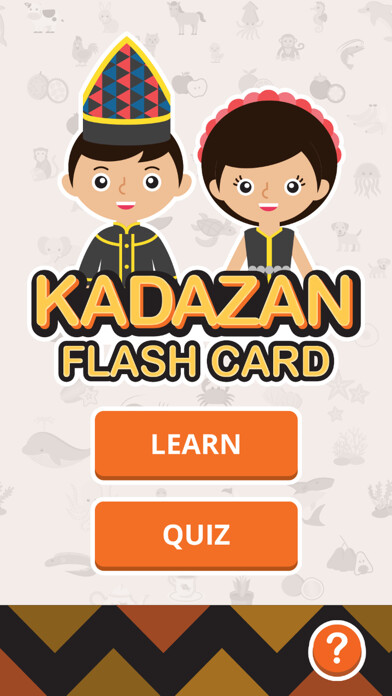 Emulate iPhone app Kadazan Flash Cards Vol 1 using MyAndroid