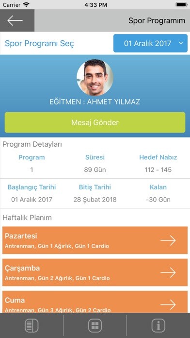 Emulate iPhone app Kadıköy Belediyesi Spor Mer... using MyAndroid