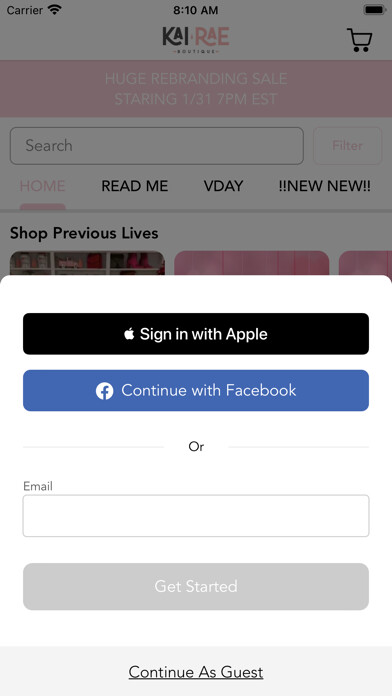 Emulate iPhone app Kai Rae Boutique using MyAndroid Emulate iPhone app Kai Rae Boutique using MyAndroid