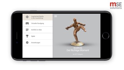 Emulate iPhone app KAIROS Exhibition using MyAndroid