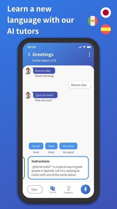 Emulate iPhone app Kaizen Languages - AI Tutors using MyAndroid Emulate iPhone app Kaizen Languages - AI Tutors using MyAndroid
