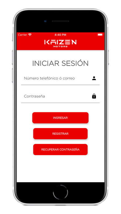 Emulate iPhone app Kaizen Motors using MyAndroid