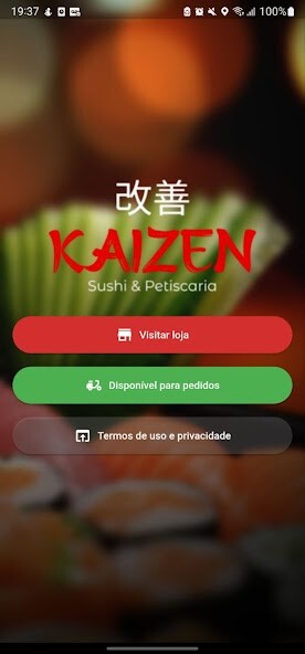 Emulate iPhone app Kaizen Sushi using MyAndroid