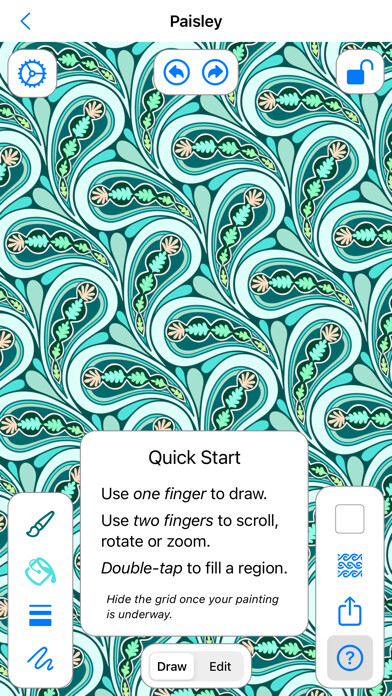 Emulate iPhone app KaleidoPaint using MyAndroid
