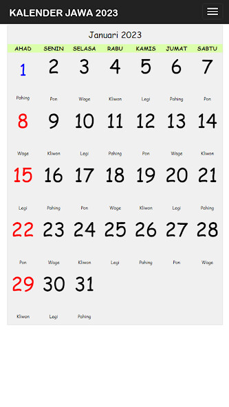 Run android online APK Kalender Pasaran Jawa Lengkap from MyAndroid or emulate Kalender Pasaran Jawa Lengkap using MyAndroid Run android online APK Kalender Pasaran Jawa Lengkap from MyAndroid or emulate Kalender Pasaran Jawa Lengkap using MyAndroid