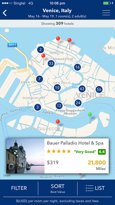 Emulate iPhone app Kaligo Hotels using MyAndroid