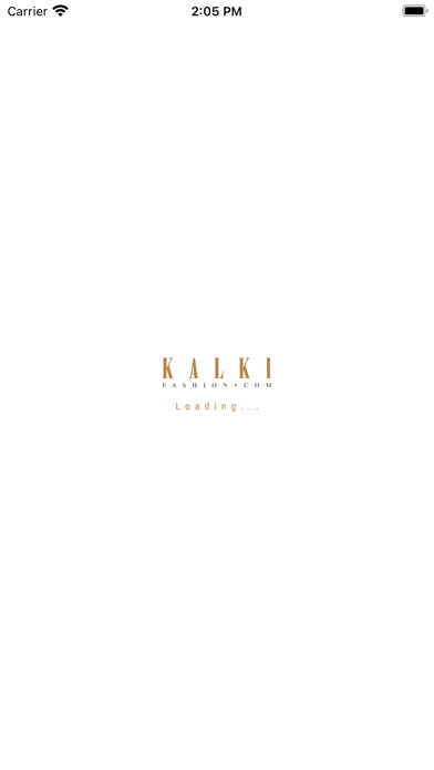 Emulate iPhone app Kalki Fashion: Online Shopping using MyAndroid