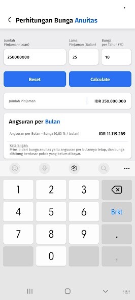 Run android online APK Kalkulator Pinjaman Kredit from MyAndroid or emulate Kalkulator Pinjaman Kredit using MyAndroid