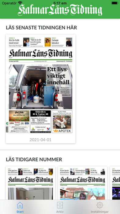 Emulate iPhone app Kalmar Läns Tidning using MyAndroid Emulate iPhone app Kalmar Läns Tidning using MyAndroid