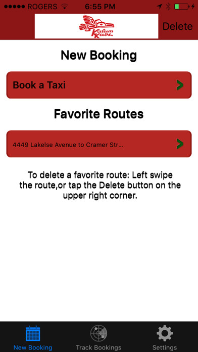 Emulate iPhone app Kalum Kabs Mobile App using MyAndroid