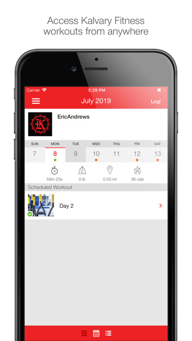 Emulate iPhone app Kalvary Fitness using MyAndroid Emulate iPhone app Kalvary Fitness using MyAndroid