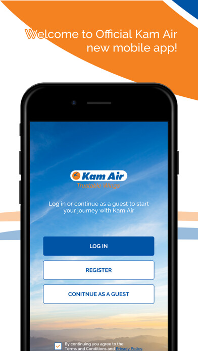 Emulate iPhone app Kam Air Trustable Wings using MyAndroid