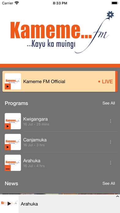 Emulate iPhone app Kameme FM Official using MyAndroid Emulate iPhone app Kameme FM Official using MyAndroid