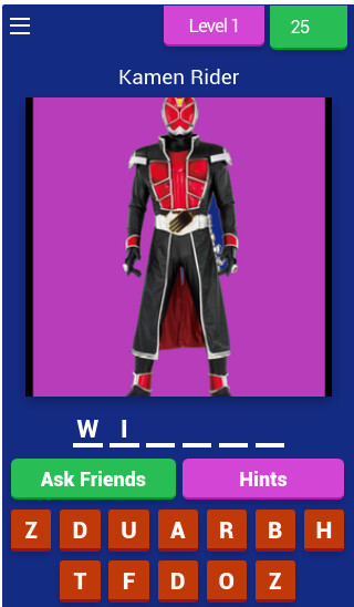 Run android online APK Kamen Rider Quiz from MyAndroid or emulate Kamen Rider Quiz using MyAndroid