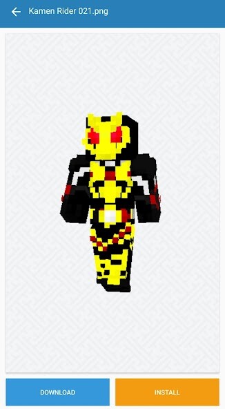 Run android online APK Kamen Rider Skins PE Minecraft from MyAndroid or emulate Kamen Rider Skins PE Minecraft using MyAndroid