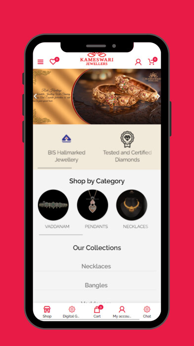 Emulate iPhone app Kameswari Jewellers using MyAndroid Emulate iPhone app Kameswari Jewellers using MyAndroid
