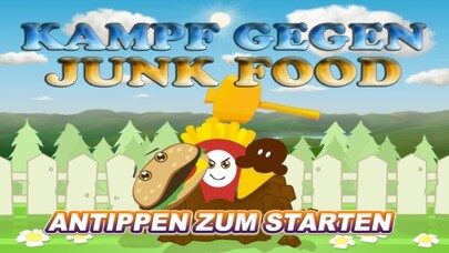 Emulate iPhone app Kampf Gegen Junk Food using MyAndroid