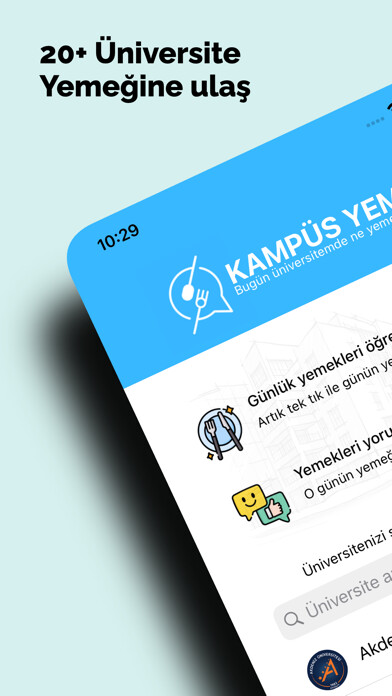 Emulate iPhone app Kampüs Yemek using MyAndroid