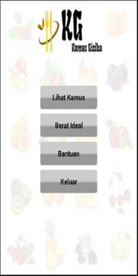 Emulate Android APK Kamus Giziku