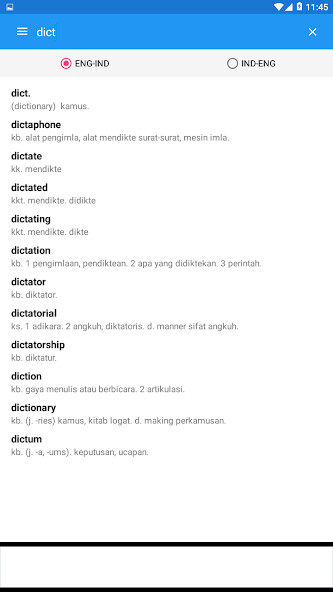 Run android online APK Kamus Inggris Indonesia Offline from MyAndroid or emulate Kamus Inggris Indonesia Offline using MyAndroid