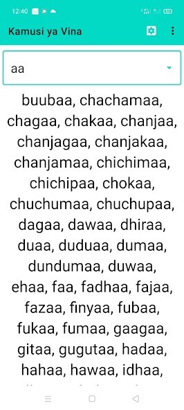 Run android online APK Kamusi ya Vina from MyAndroid or emulate Kamusi ya Vina using MyAndroid