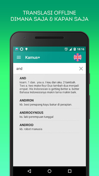 Run android online APK KAMUSKITA Offline Dictionary from MyAndroid or emulate KAMUSKITA Offline Dictionary using MyAndroid
