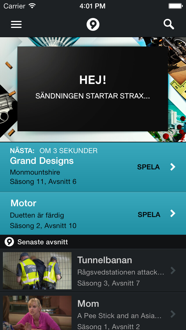 Emulate iPhone app Kanal 9 Play using MyAndroid