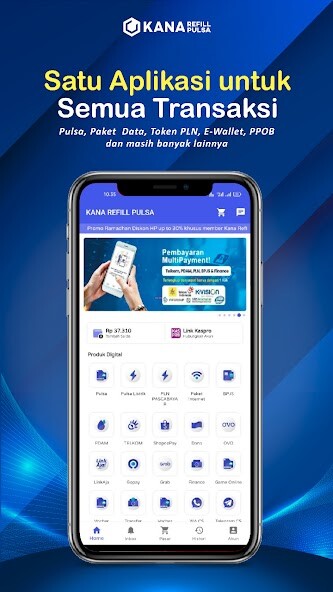 Run android online APK kana refill pulsa from MyAndroid or emulate kana refill pulsa using MyAndroid