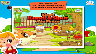 Emulate iPhone app Kancil dan Siput Adu Pintar - Buku Cerita Anak Interaktif using MyAndroid