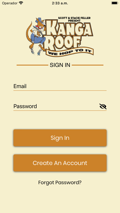 Emulate iPhone app Kanga Roof using MyAndroid