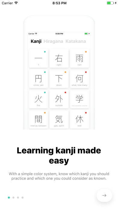 Emulate iPhone app KANJI JLPT N5 using MyAndroid Emulate iPhone app KANJI JLPT N5 using MyAndroid