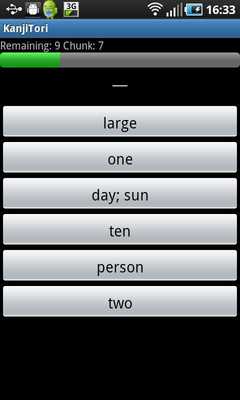 Emulate Android APK Kanji Tori