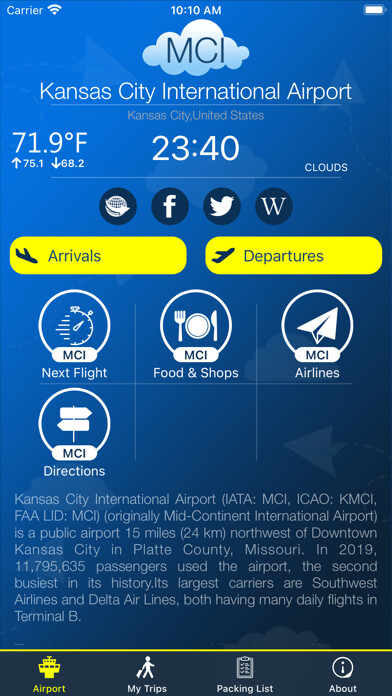 Emulate iPhone app Kansas City Airport MCI +Radar using MyAndroid Emulate iPhone app Kansas City Airport MCI +Radar using MyAndroid