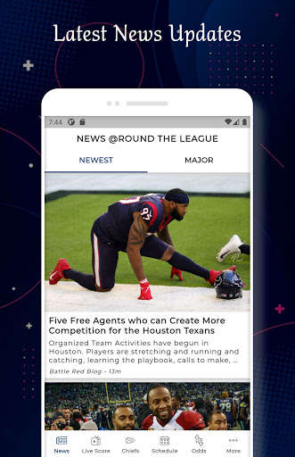 Run android online APK Kansas City - Football Live Score & Schedule from MyAndroid or emulate Kansas City - Football Live Score & Schedule using MyAndroid