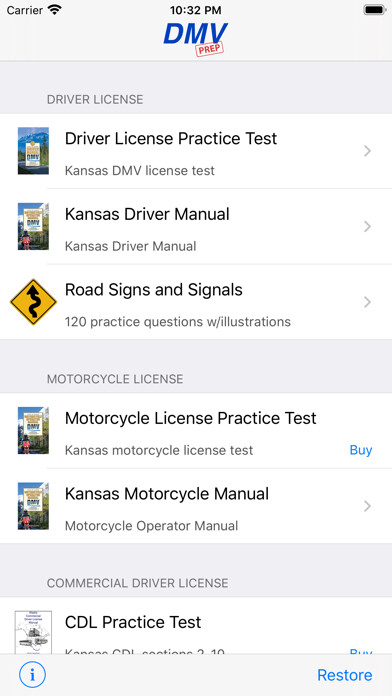 Emulate iPhone app Kansas DMV Test Prep using MyAndroid Emulate iPhone app Kansas DMV Test Prep using MyAndroid