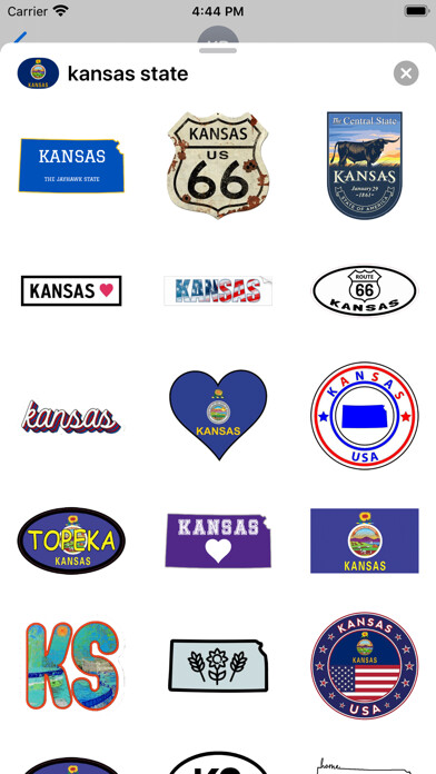Emulate iPhone app Kansas emoji - USA stickers using MyAndroid Emulate iPhone app Kansas emoji - USA stickers using MyAndroid