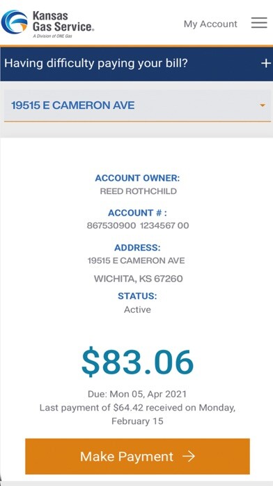 Emulate iPhone app Kansas Gas Service using MyAndroid Emulate iPhone app Kansas Gas Service using MyAndroid