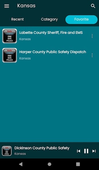 Run android online APK Kansas scanner radios from MyAndroid or emulate Kansas scanner radios using MyAndroid