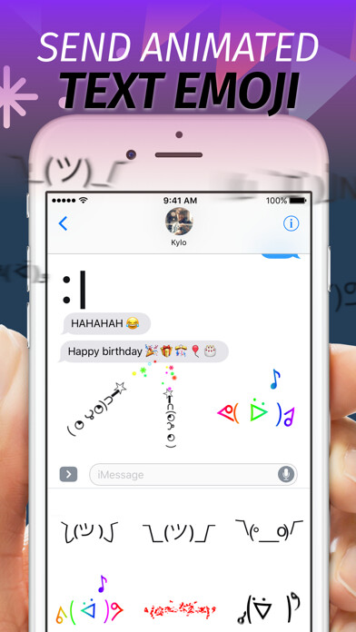 Emulate iPhone app Kaomotion - animated stickers using MyAndroid Emulate iPhone app Kaomotion - animated stickers using MyAndroid