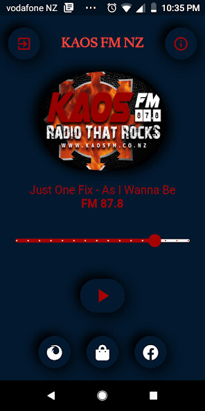 Run android online APK KAOS FM New Zealand from MyAndroid or emulate KAOS FM New Zealand using MyAndroid