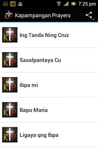 Run android online APK Kapampangan Prayers from MyAndroid or emulate Kapampangan Prayers using MyAndroid