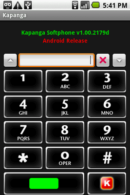 Emulate Android APK Kapanga Softphone