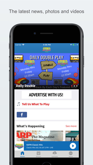 Emulate iPhone app KAPN Hits using MyAndroid