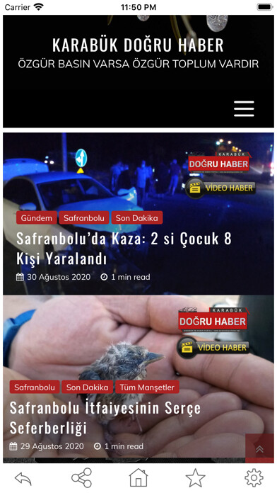 Emulate iPhone app Karabük Do?ru Haber using MyAndroid Emulate iPhone app Karabük Do?ru Haber using MyAndroid