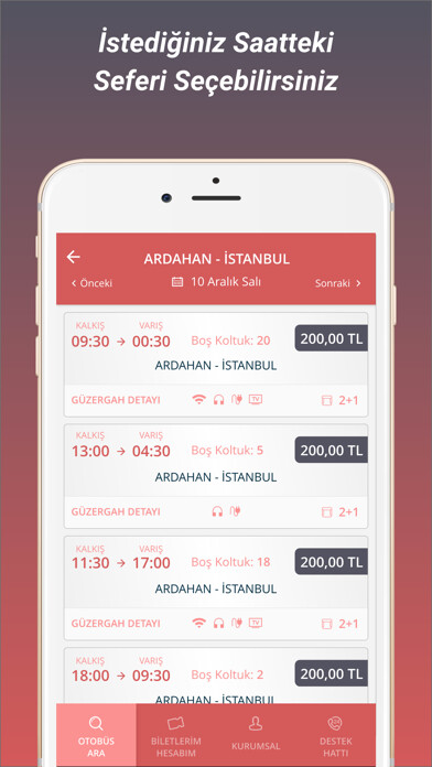 Emulate iPhone app Karaca Ardahan Turizm using MyAndroid
