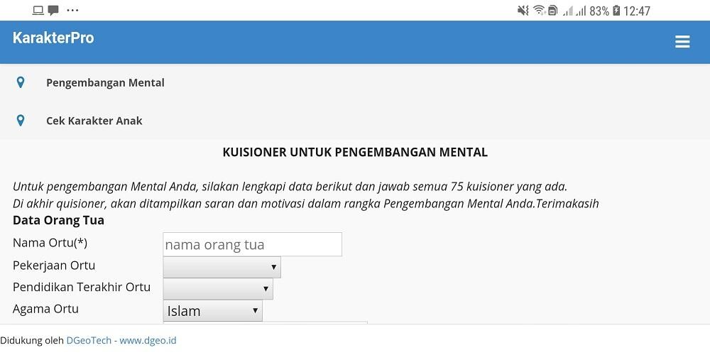 Run android online APK KarakterPro from MyAndroid or emulate KarakterPro using MyAndroid