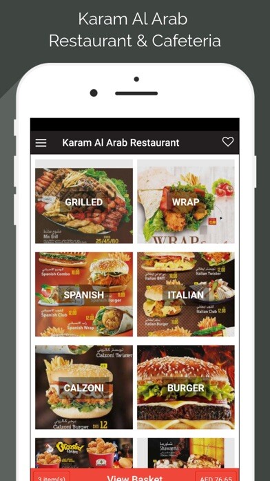 Emulate iPhone app Karam Al Arab Restaurant& Cafe using MyAndroid Emulate iPhone app Karam Al Arab Restaurant& Cafe using MyAndroid