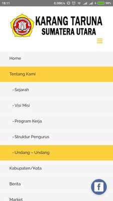 Emulate Android APK Karang Taruna Sumut