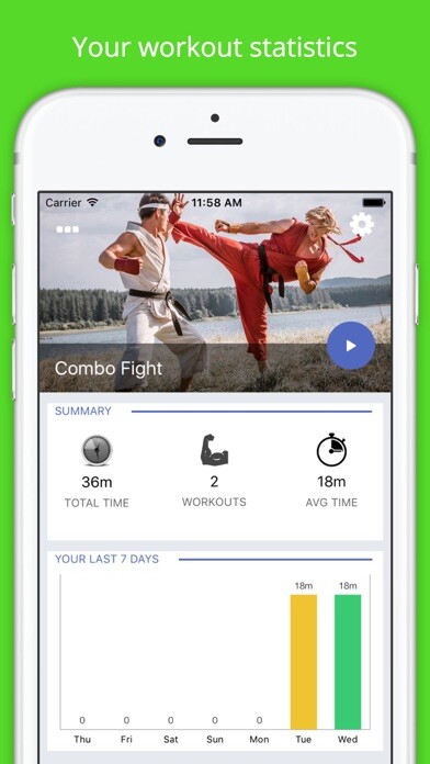 Emulate iPhone app Karate Combo Fighting Workout using MyAndroid Emulate iPhone app Karate Combo Fighting Workout using MyAndroid